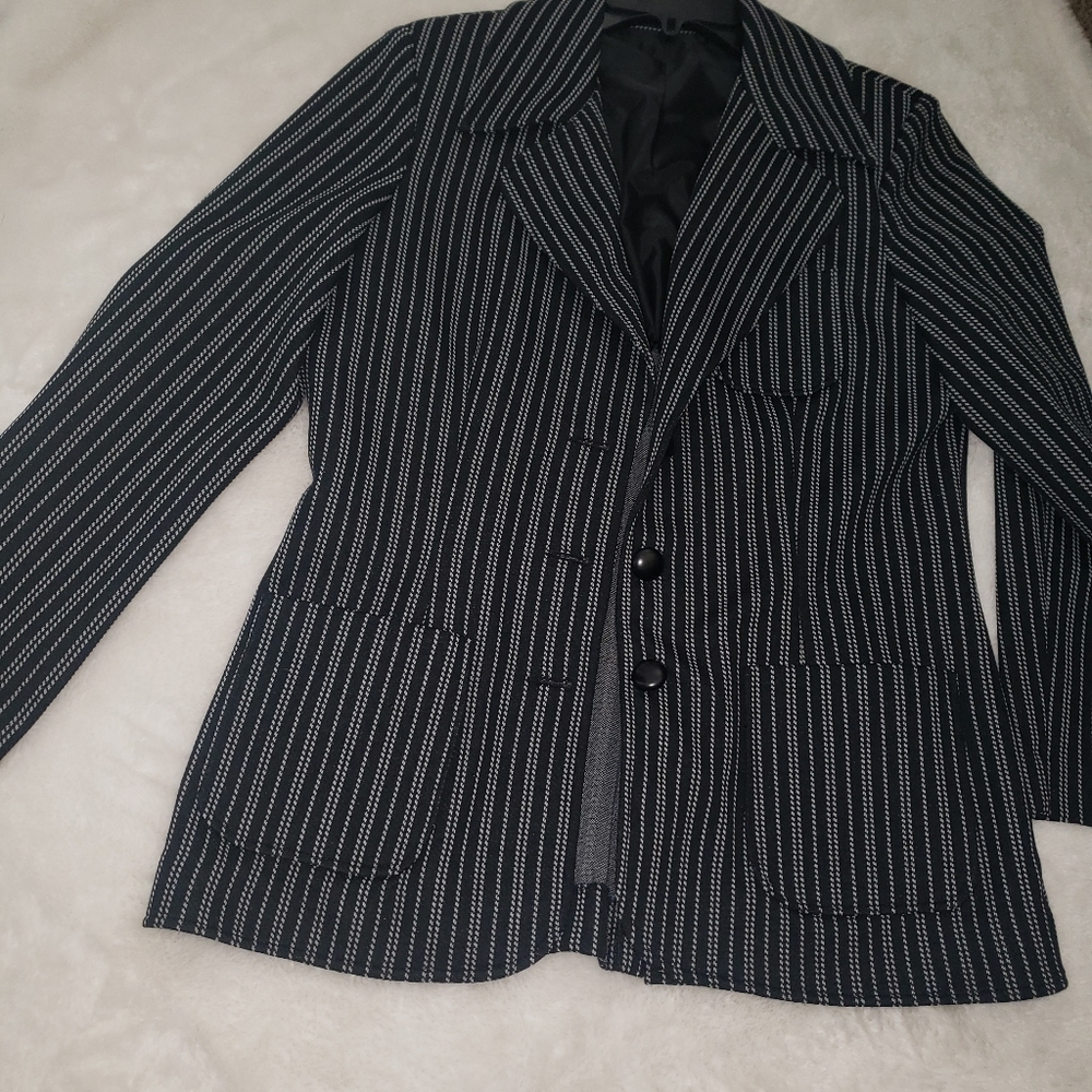 Pinstripe Blazer
